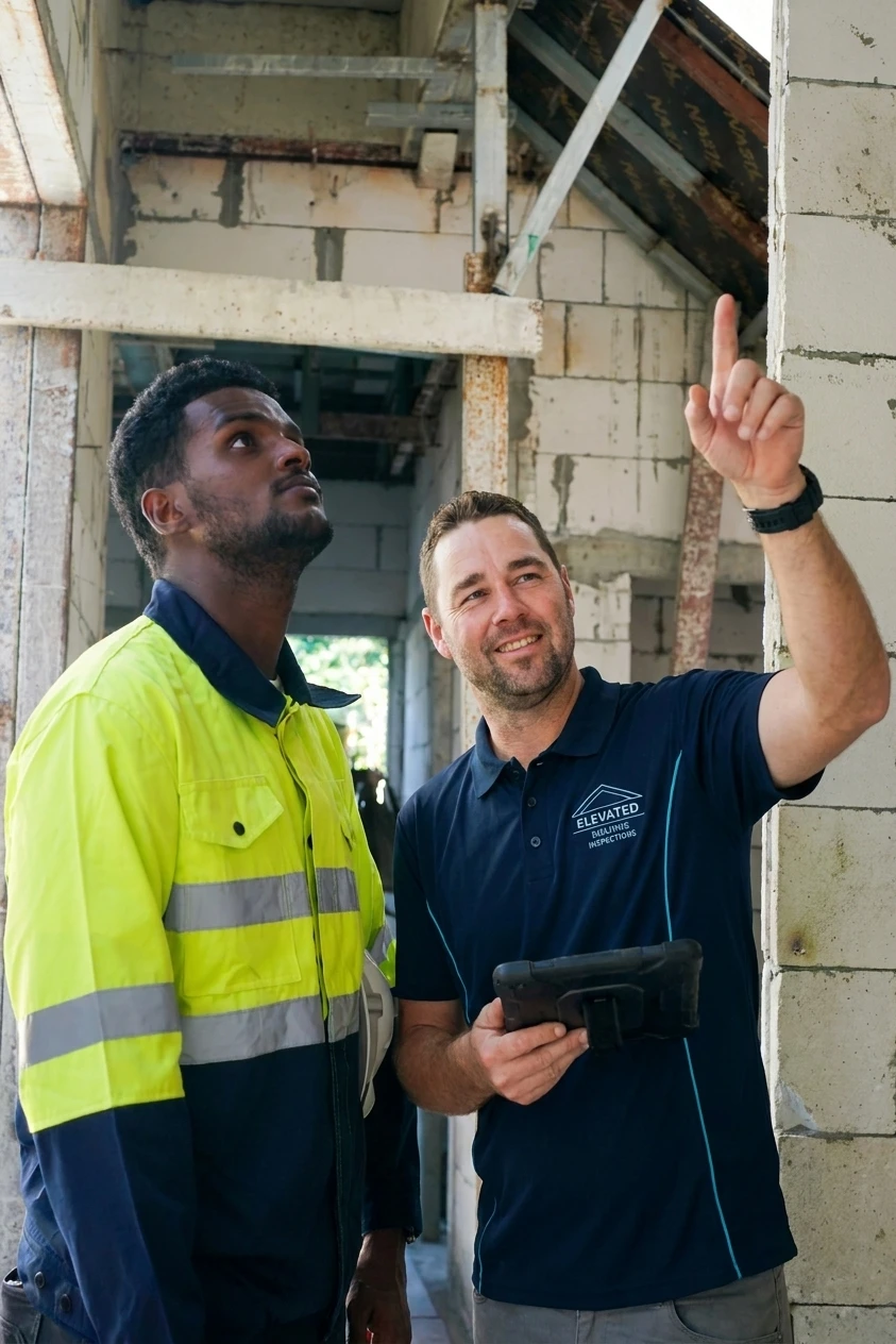 Registered Builder on site with client
